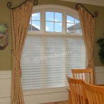 Stationary panels on very decorative curved metal rods