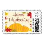 beautiful_pumpkin_happy_thanksgiving_postage_stamp-